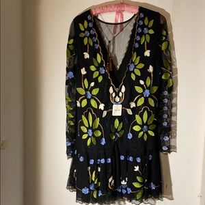 Free People NWT never worn embroidered dress